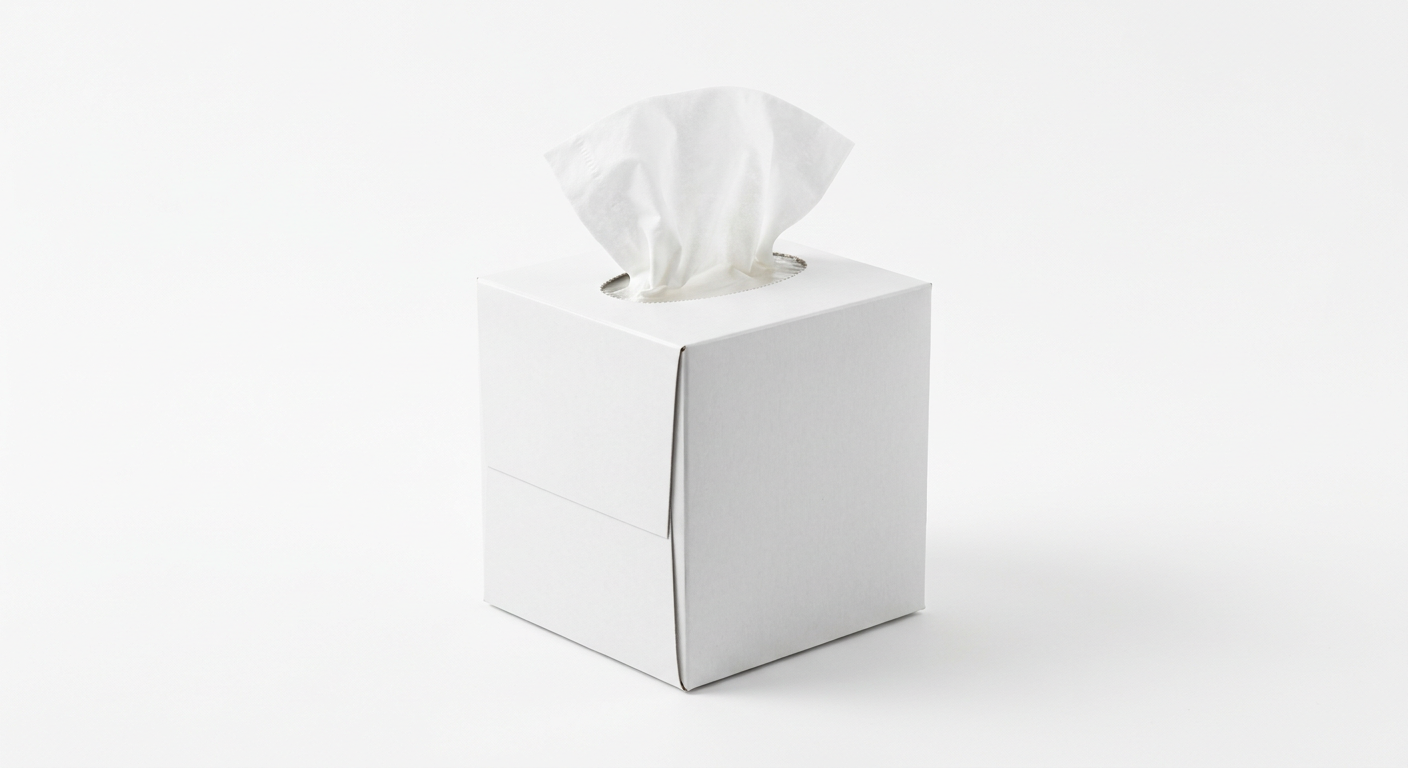 Facial Tissue, Cube Box
