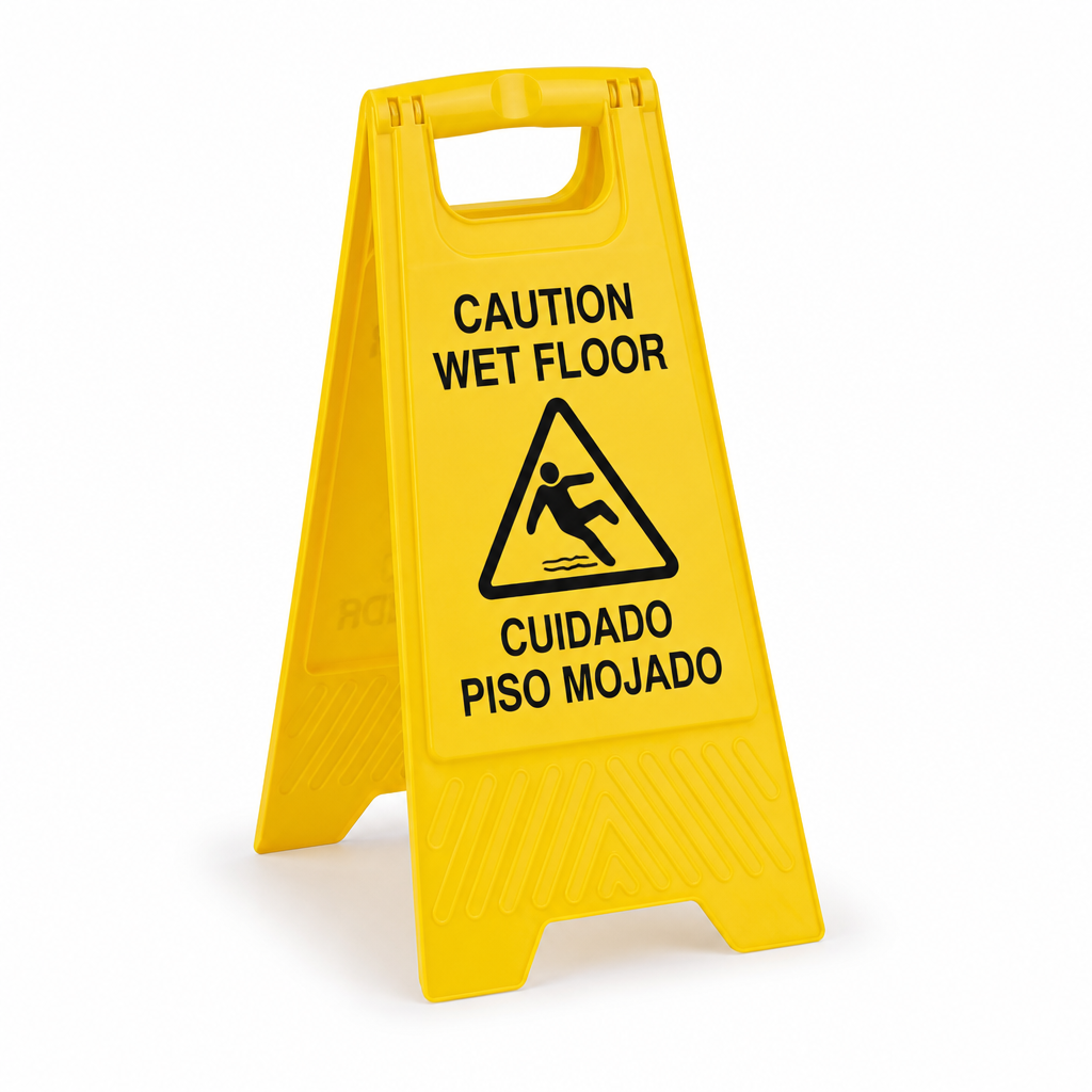 "Wet Floor" Caution Sign