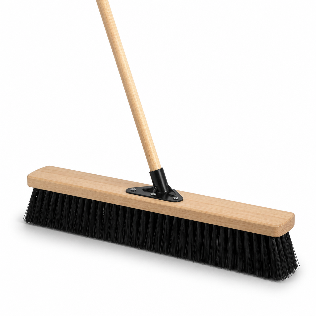 Heavy-Duty Push Broom, 24"