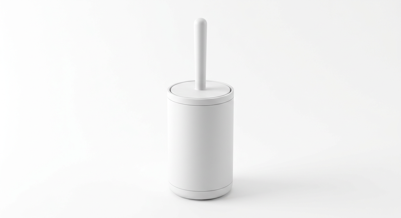 Toilet Brush with Enclosed Holder